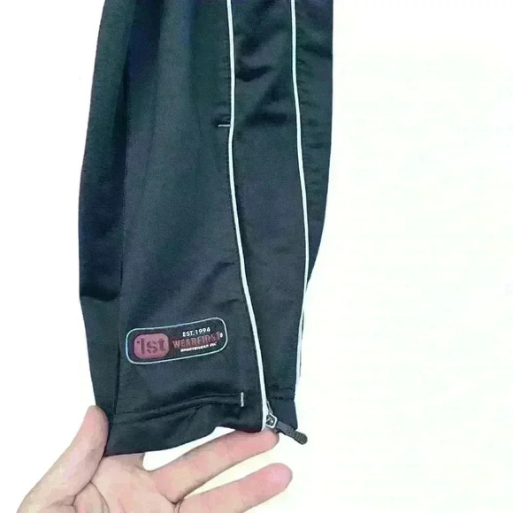 Vintage Y2K Wearfirst Track Pants Men's Size Large Blue Wide Leg Baggy Fit - Picture 3 of 11